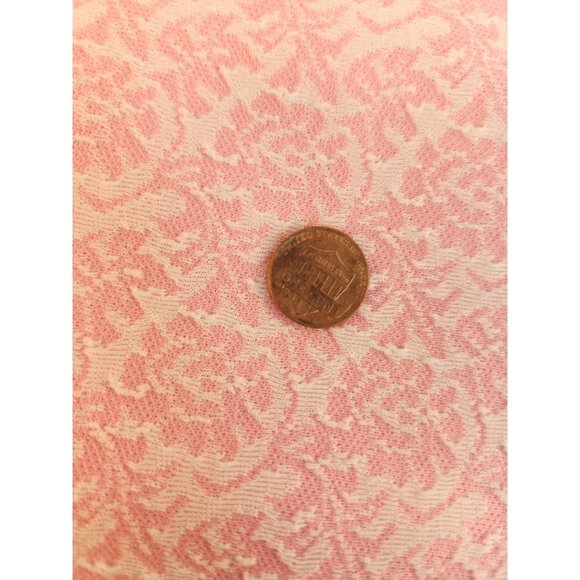 Vintage Pink Floral Pattern Polyester Fabric 2.5 Yards x 60 Inches Sewing Materi - Picture 4 of 6